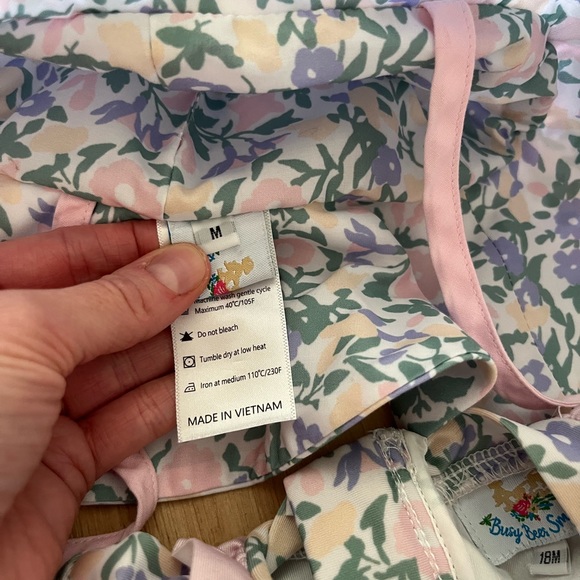 Ruffle Butts Bathing Suit and Sun Hat - Picture 6 of 7